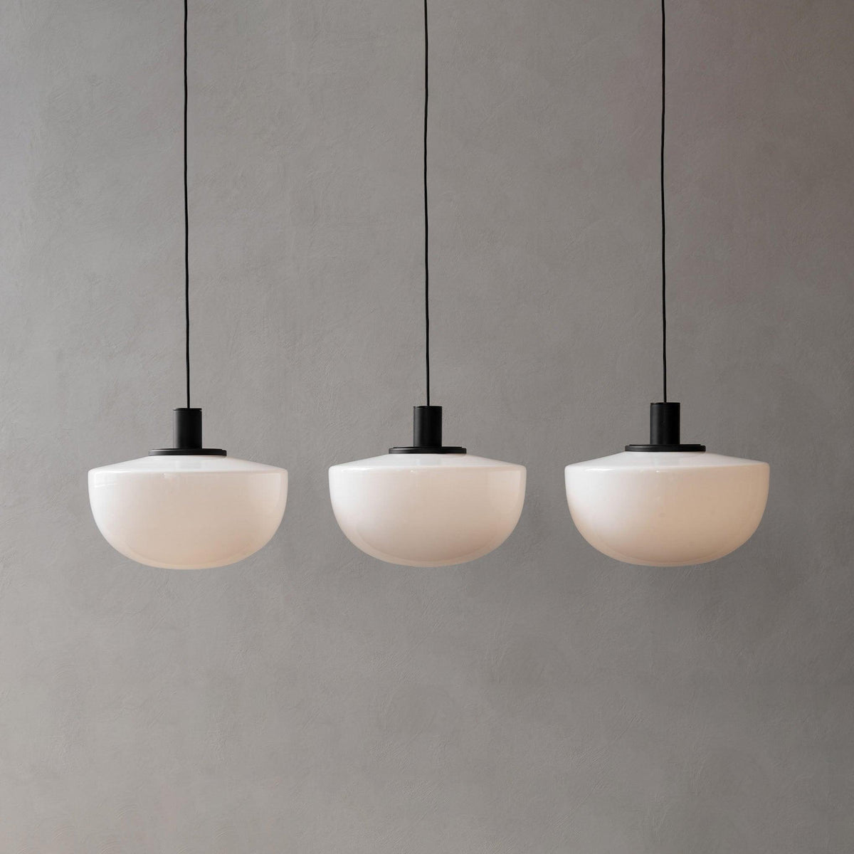 Pendant Lamp Glass Dome Metal Mount Minimalist Relax-Neutral Decor
