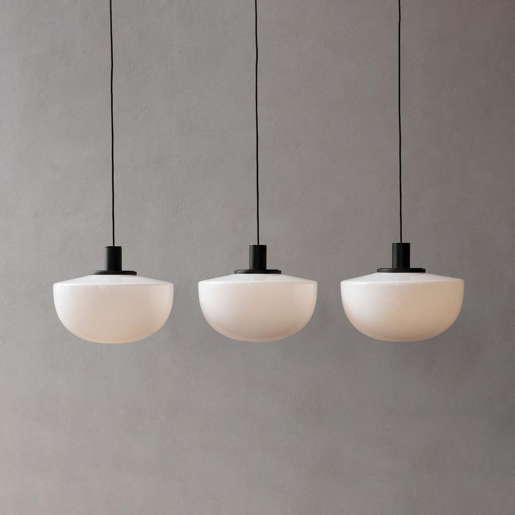 Pendant Lamp Glass Dome Metal Mount Minimalist Relax-Neutral Decor