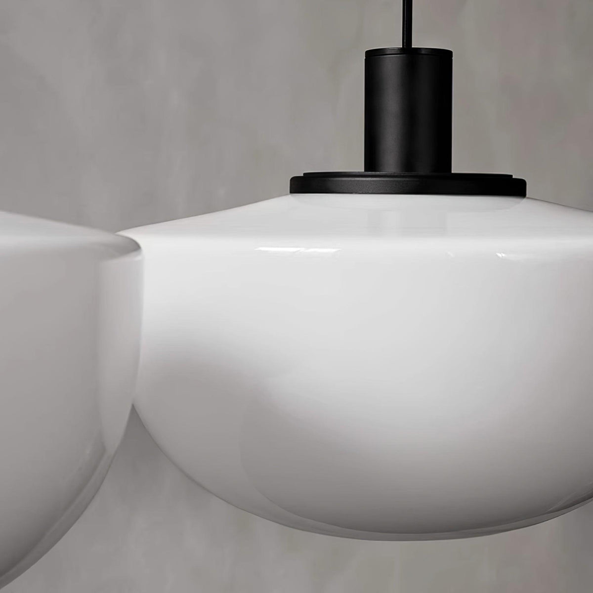 Pendant Lamp Glass Dome Metal Mount Minimalist Relax-Neutral Decor