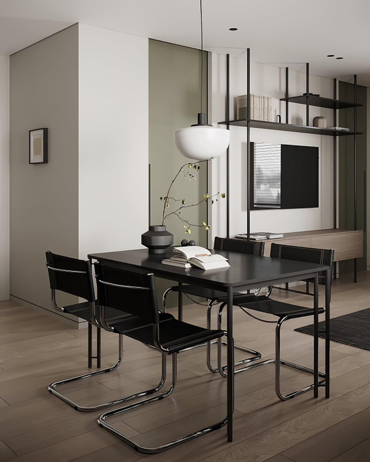 Pendant Lamp Glass Dome Metal Mount Minimalist Relax-Neutral Decor