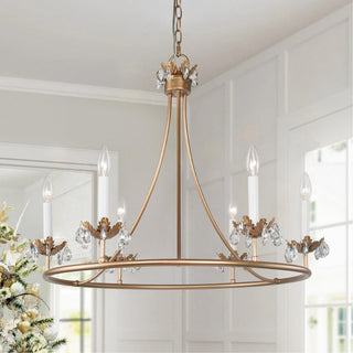 Yrvuvyh Ancien Industriel Luxe Laiton Cristal Lustre