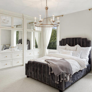 Yrvuvyh Ancien Industriel Luxe Laiton Cristal Lustre