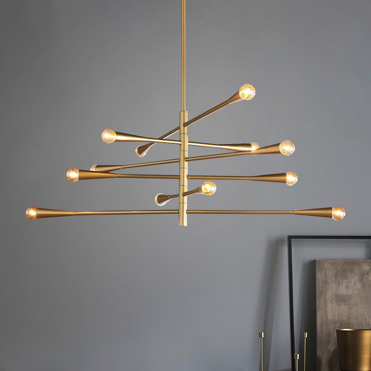Sifuvyu Moderne Minimaliste Laiton Métal Lustre