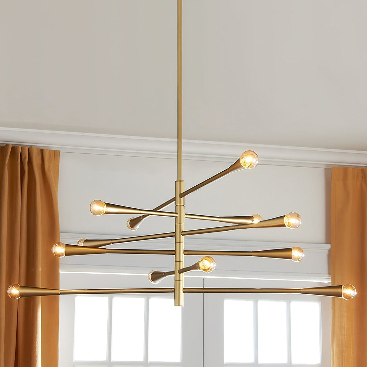 Sifuvyu Moderne Minimaliste Laiton Métal Lustre