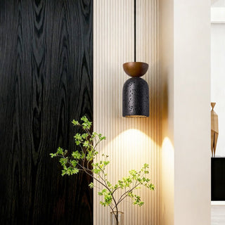 Iris Suspension Focused Noir Travertin
