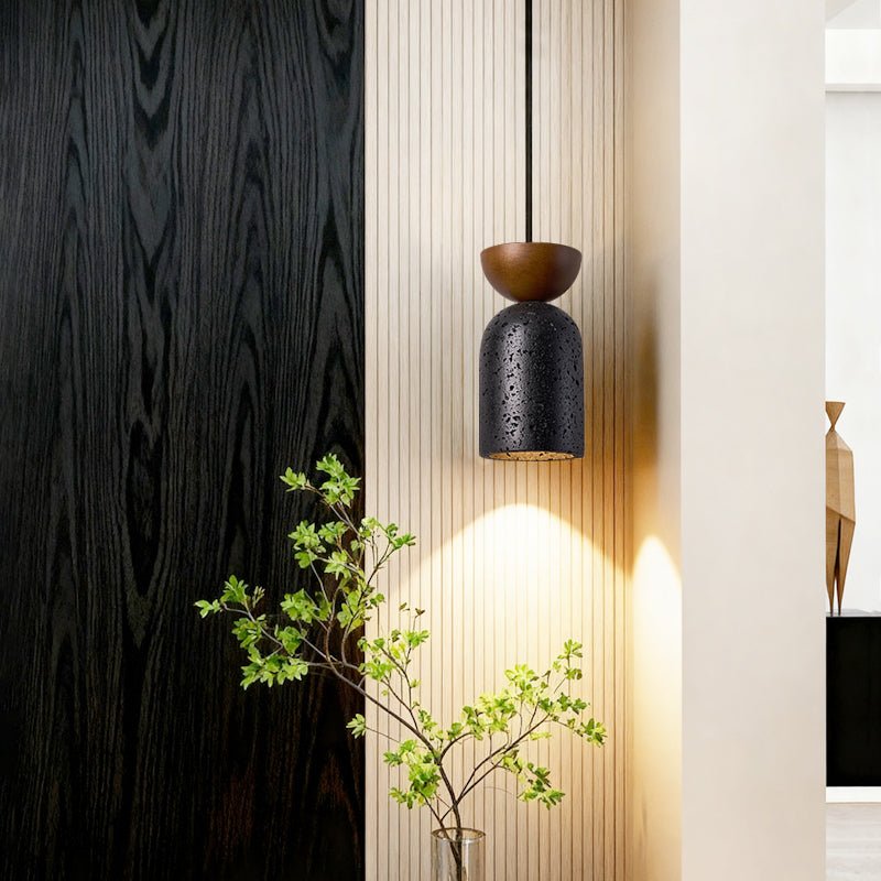 Iris Suspension Focused Noir Travertin