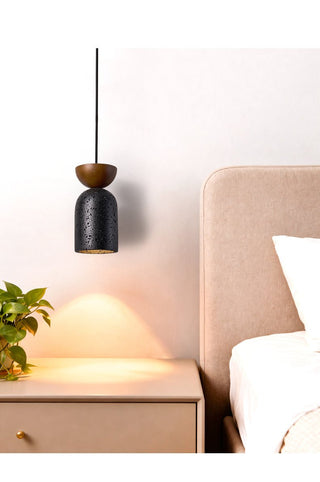 Iris Suspension Focused Noir Travertin