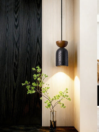 Iris Suspension Focused Noir Travertin