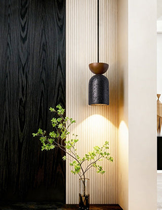Iris Suspension Focused Noir Travertin