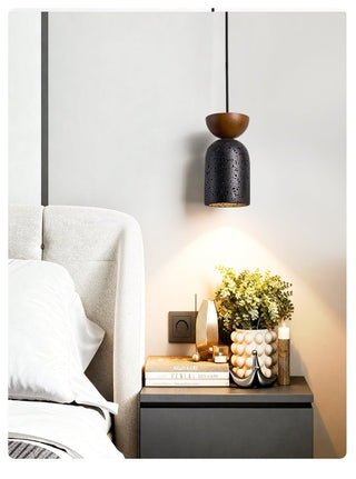 Iris Suspension Focused Noir Travertin