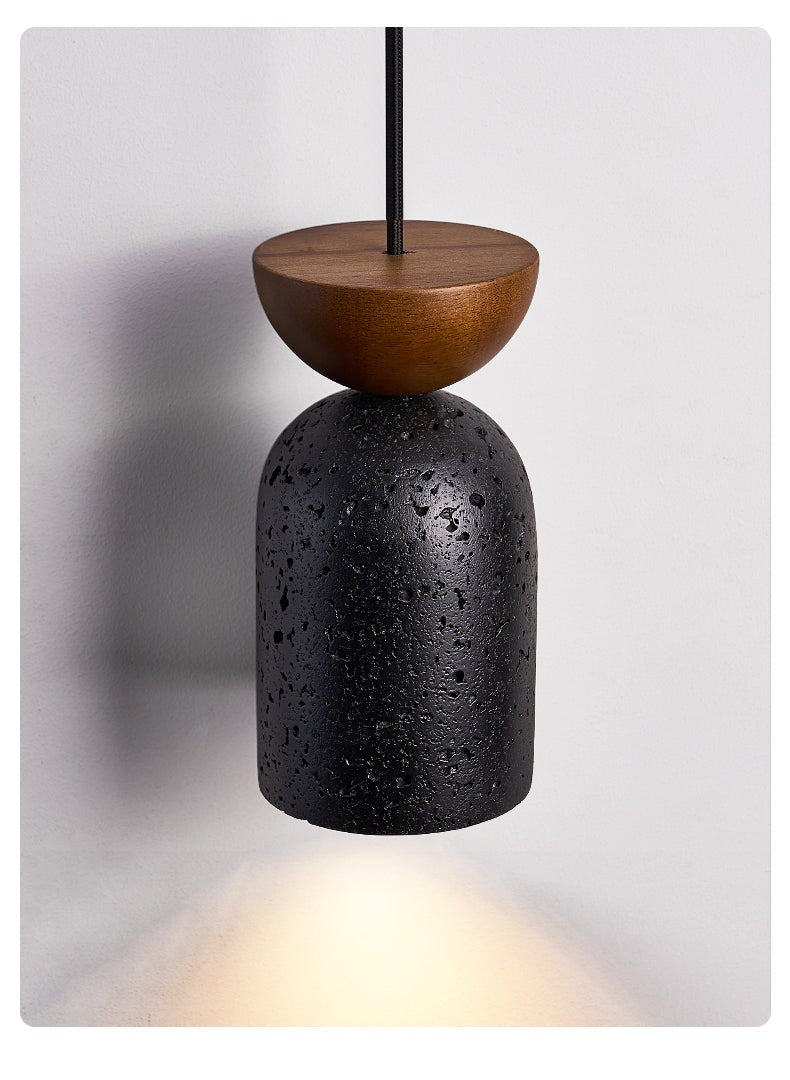 Iris Suspension Focused Noir Travertin