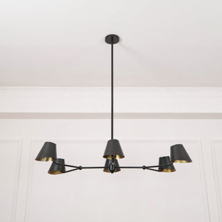 Vemarora Lustre Métal Linéaire Industriel Vintage