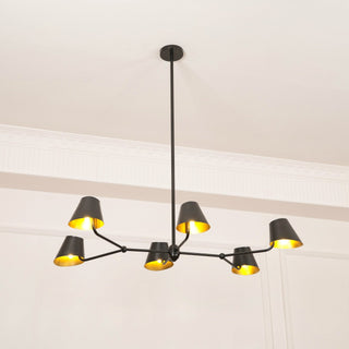 Vemarora Lustre Métal Linéaire Industriel Vintage