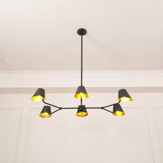 Vemarora Lustre Métal Linéaire Industriel Vintage