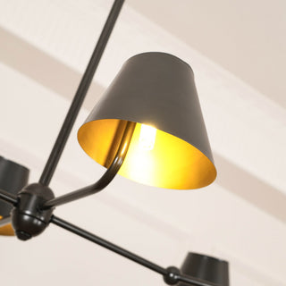 Vemarora Lustre Métal Linéaire Industriel Vintage