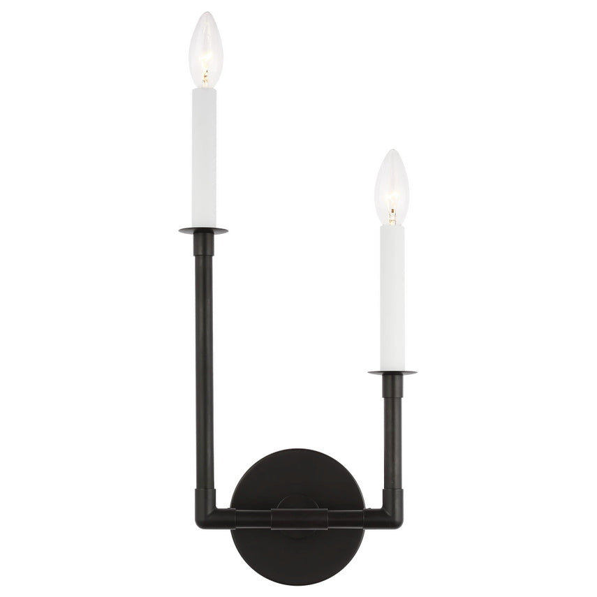 Alvuvyh Moderne Minimaliste Noir Métal Applique Murale