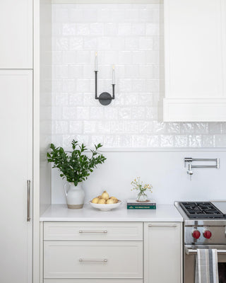 Alvuvyh Moderne Minimaliste Noir Métal Applique Murale