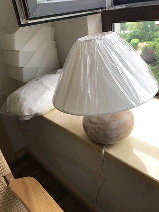 Domino Lampe de Table en Bois Minimaliste