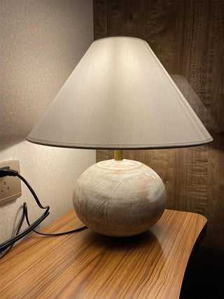 Domino Lampe de Table en Bois Minimaliste
