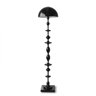 Beaded Mushroom Floor Lamp-Neutral Decor
