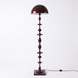 Beaded Mushroom Floor Lamp-Neutral Decor