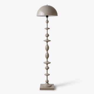 Beaded Mushroom Floor Lamp-Neutral Decor