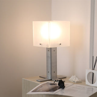Beam Steel Acrylic Table Lamp-Neutral Decor