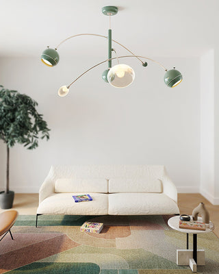 Lustra Lustre Vert Sci-Fi Élégant