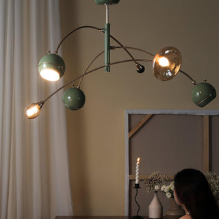 Lustra Lustre Vert Sci-Fi Élégant