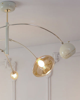 Lustra Lustre Vert Sci-Fi Élégant