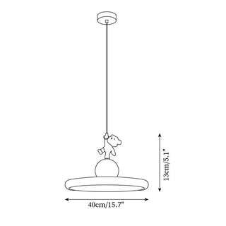 Bear Suspension Ludique Confortable Fantaisiste-Luire