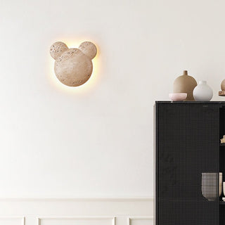 Tavi Applique Murale Jaune en Travertin Bearstone