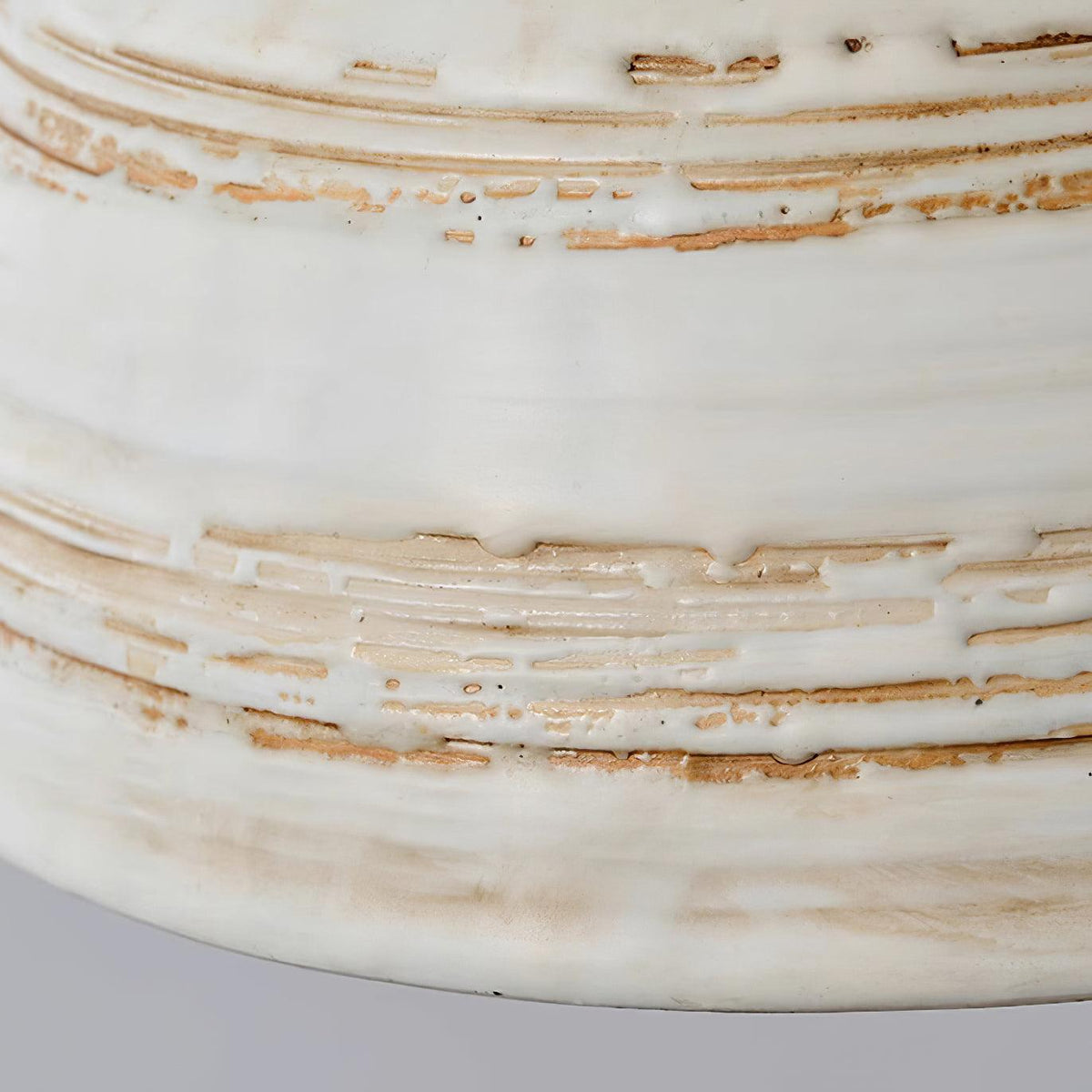 Pendant Lamp Textured Ceramic Shade Tapered Nordic Minimalist-Neutral Decor