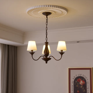 Aurora Lustre Vintage à Abat-jour en Tissu