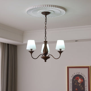 Aurora Lustre Vintage à Abat-jour en Tissu