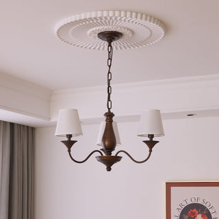 Aurora Lustre Vintage à Abat-jour en Tissu