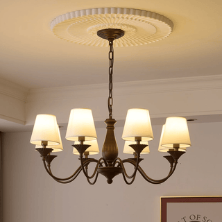 Aurora Lustre Vintage à Abat-jour en Tissu
