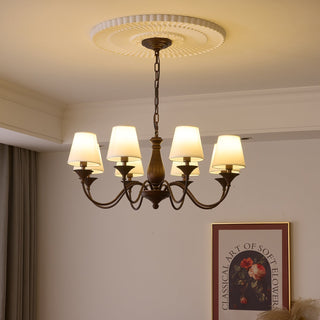 Aurora Lustre Vintage à Abat-jour en Tissu