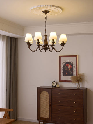 Aurora Lustre Vintage à Abat-jour en Tissu