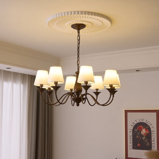 Aurora Lustre Vintage à Abat-jour en Tissu