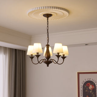 Aurora Lustre Vintage à Abat-jour en Tissu