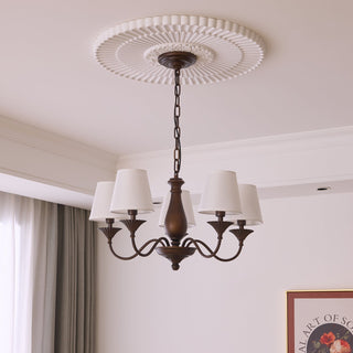Aurora Lustre Vintage à Abat-jour en Tissu