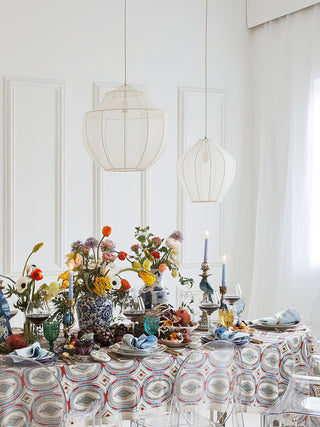 Eraeyra Lampe Suspension en Tissu Maille d'Élégance Premium