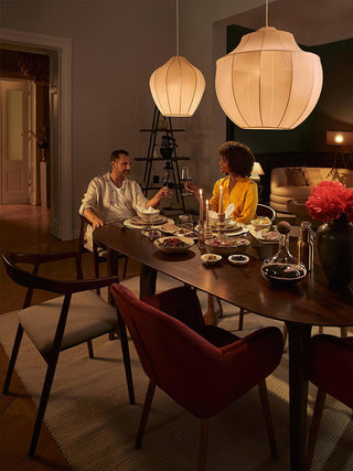 Eraeyra Lampe Suspension en Tissu Maille d'Élégance Premium
