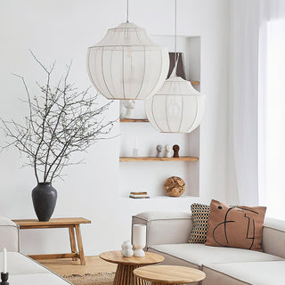 Eraeyra Lampe Suspension en Tissu Maille d'Élégance Premium