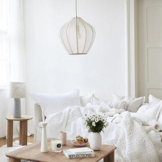 Eraeyra Lampe Suspension en Tissu Maille d'Élégance Premium