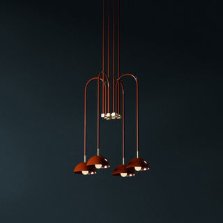 Blikuvyh Ancien Industriel Atelier Laiton Métal Lustre