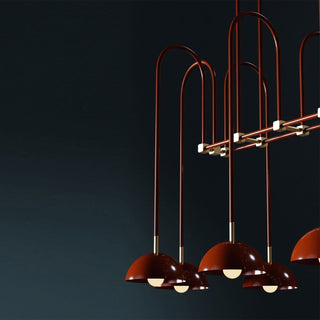 Blikuvyh Ancien Industriel Atelier Laiton Métal Lustre