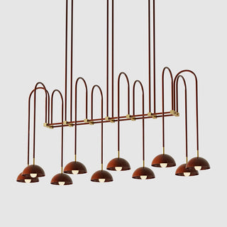 Blikuvyh Ancien Industriel Atelier Laiton Métal Lustre