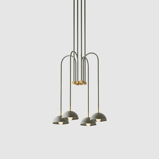 Blikuvyh Ancien Industriel Atelier Laiton Métal Lustre